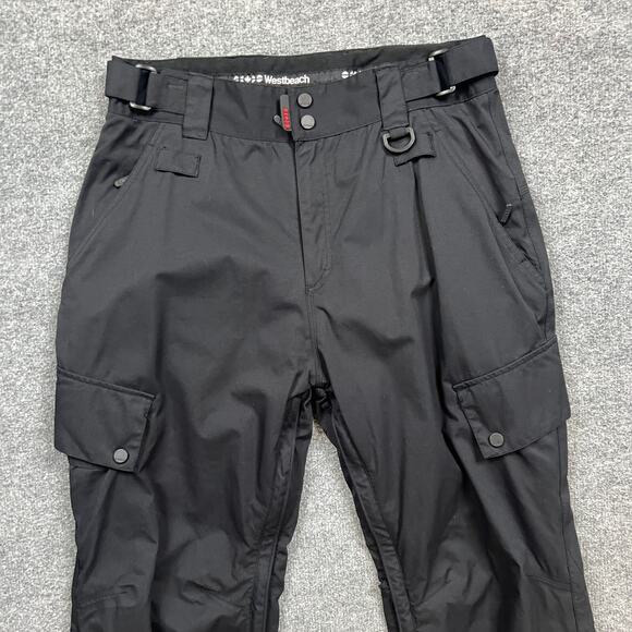 Westbeach Snowboarding Pants Mens Large Black Classic 10k Series Lined Basecamp - Picture 3 of 16